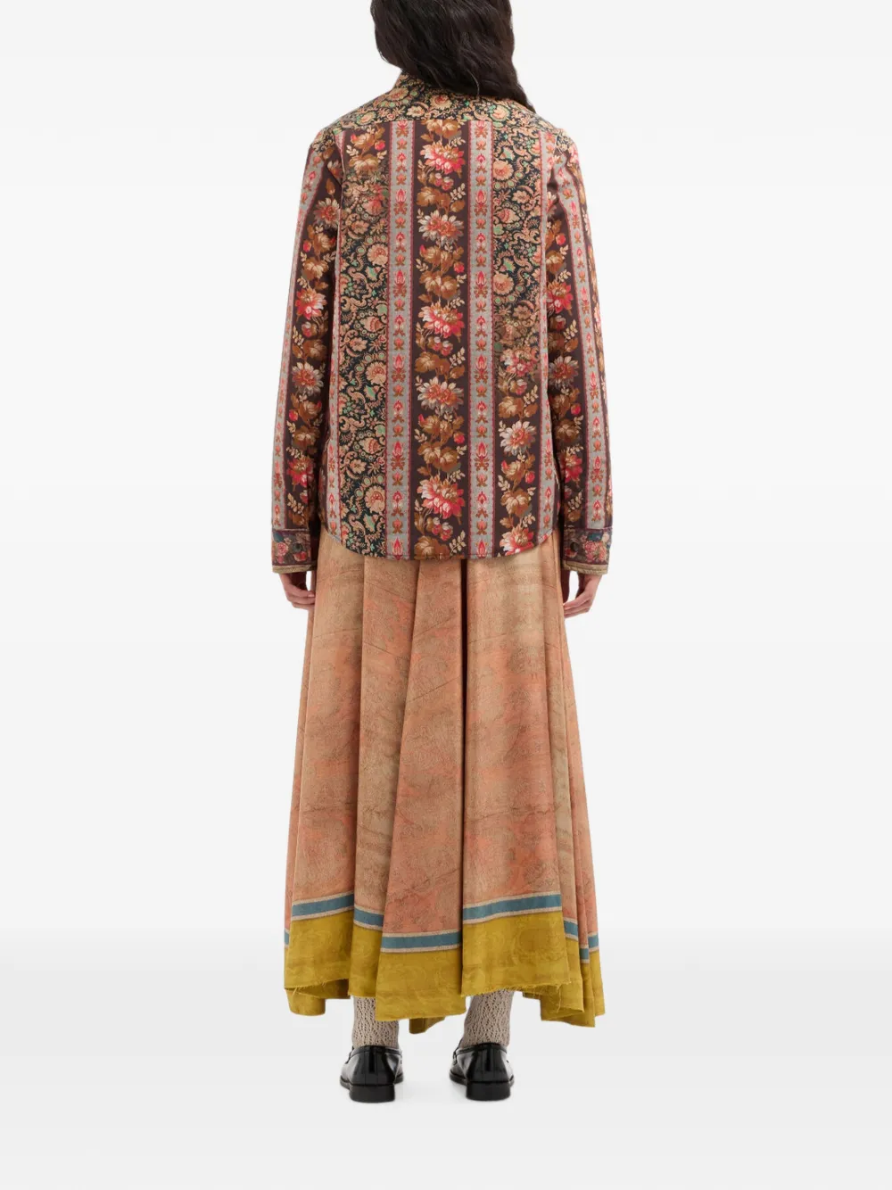 Pierre-Louis Mascia Integmosfre blouse met bloemenprint Bruin