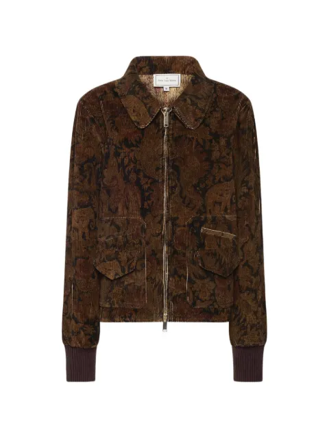 Pierre-Louis Mascia chaqueta de pana Gridox con estampado