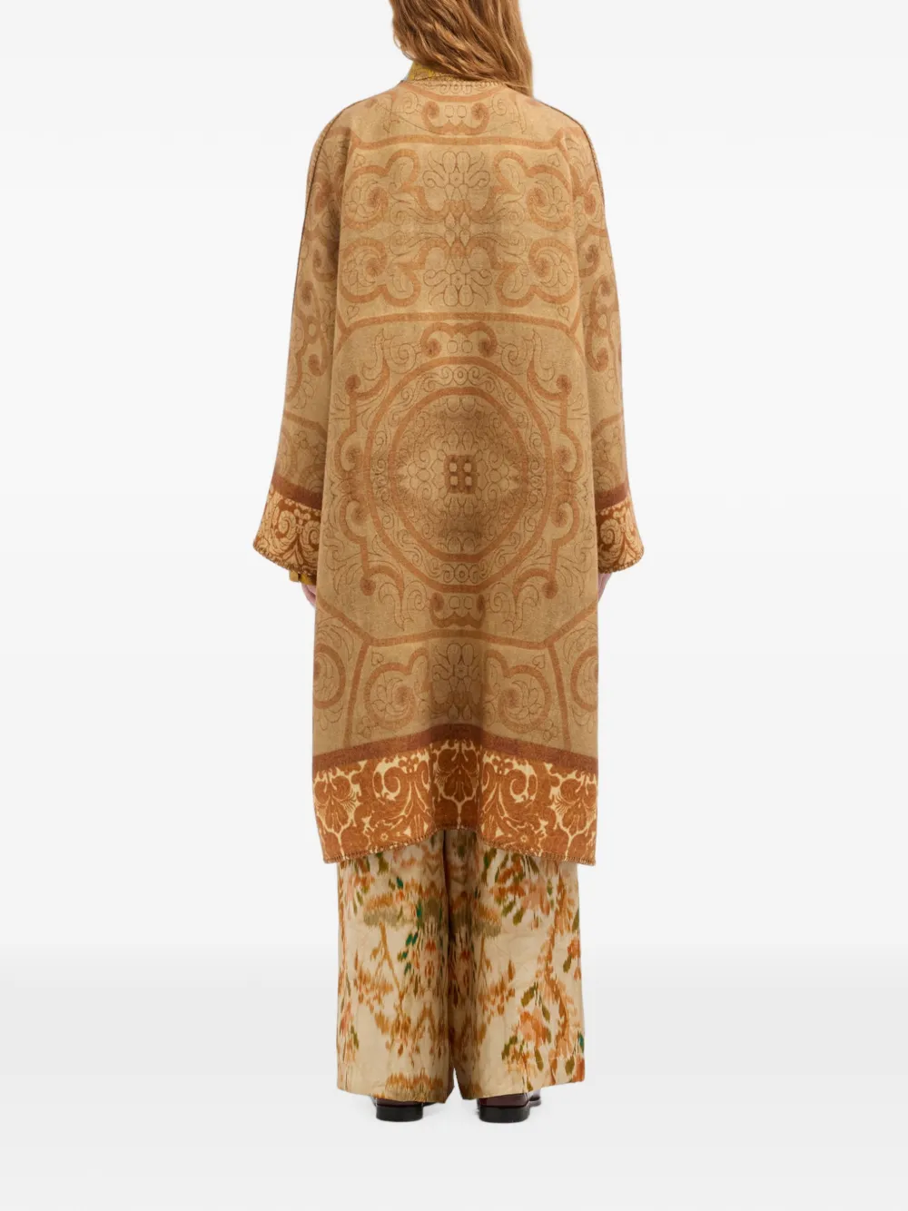 Pierre-Louis Mascia Pancake kimono met paisley-print Beige