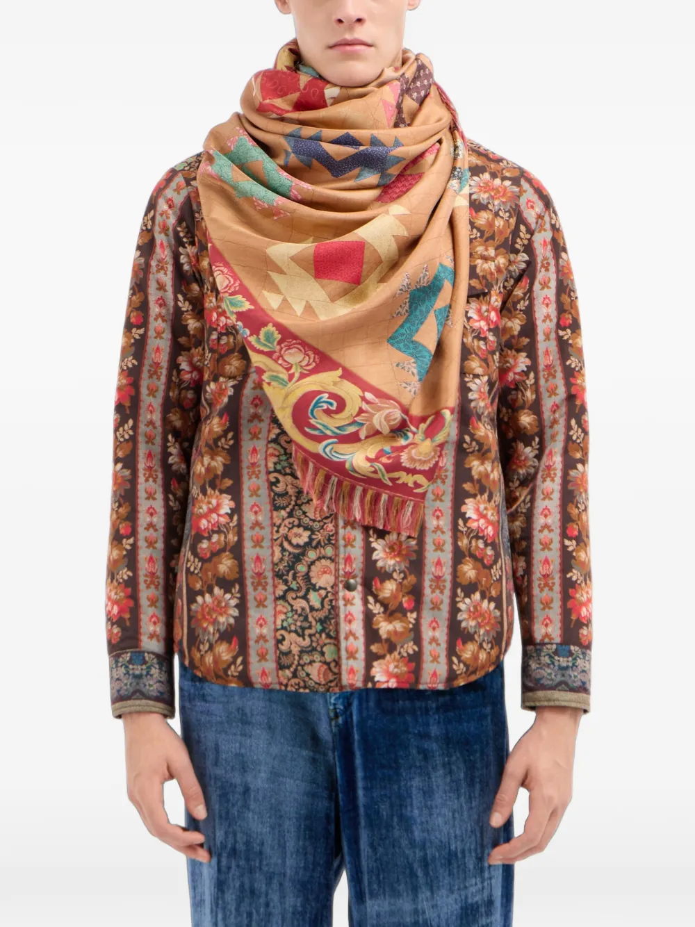 Pierre-Louis Mascia Aloeux sjaal Beige
