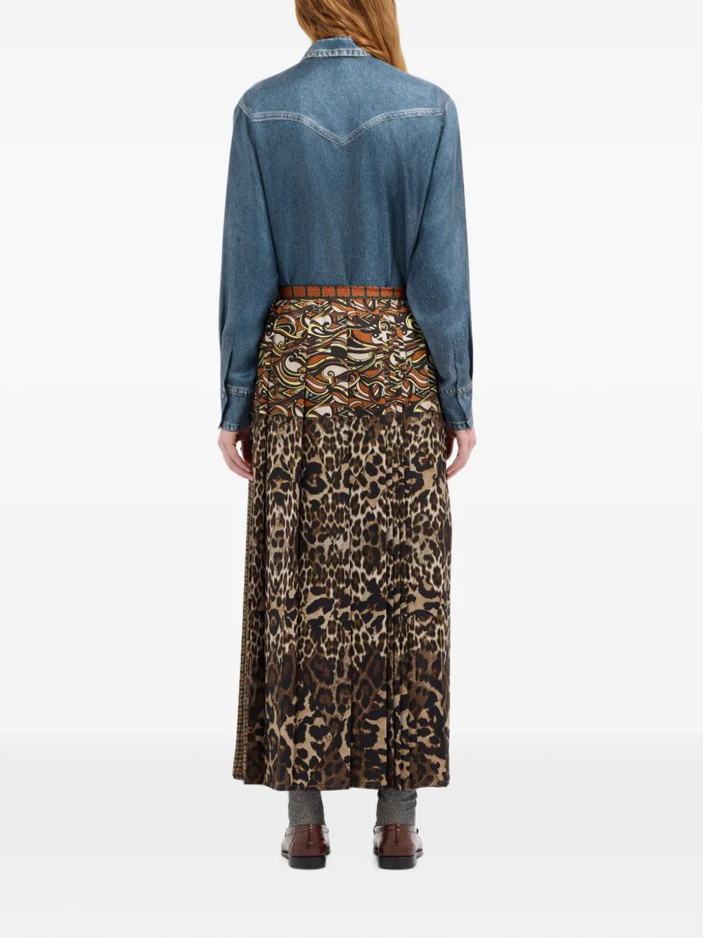 Pierre-Louis Mascia Doxgr maxi-plooirok Bruin