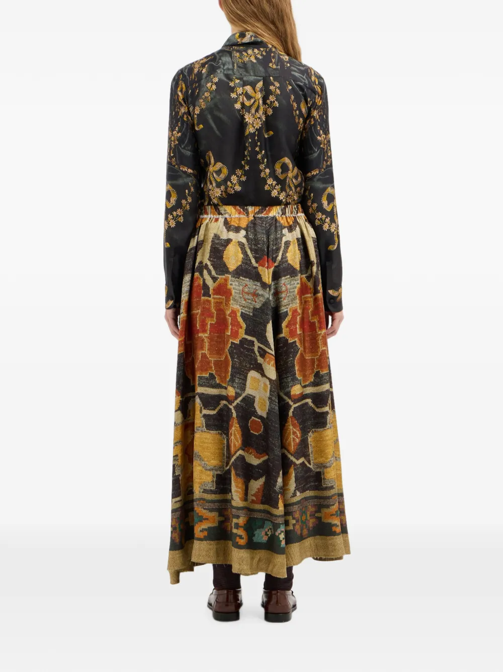 Pierre-Louis Mascia Maxi-rok met A-lijn Zwart