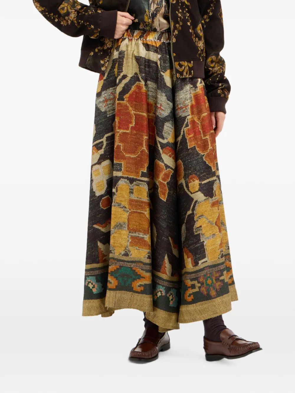 Pierre-Louis Mascia Maxi-rok met A-lijn Zwart