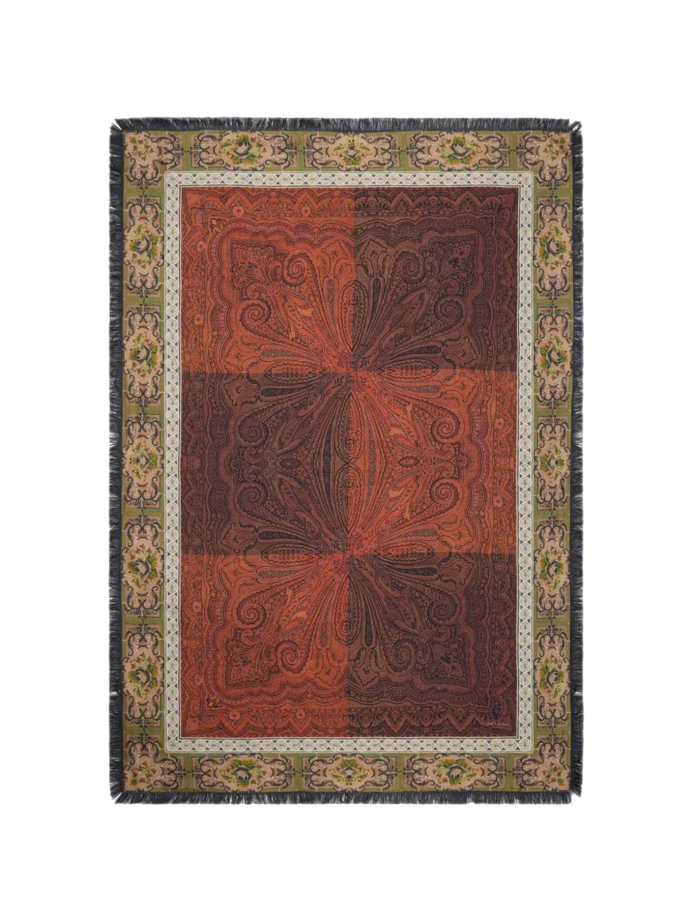 Pierre-Louis Mascia Alopie Schal mit Paisley-Print - Braun