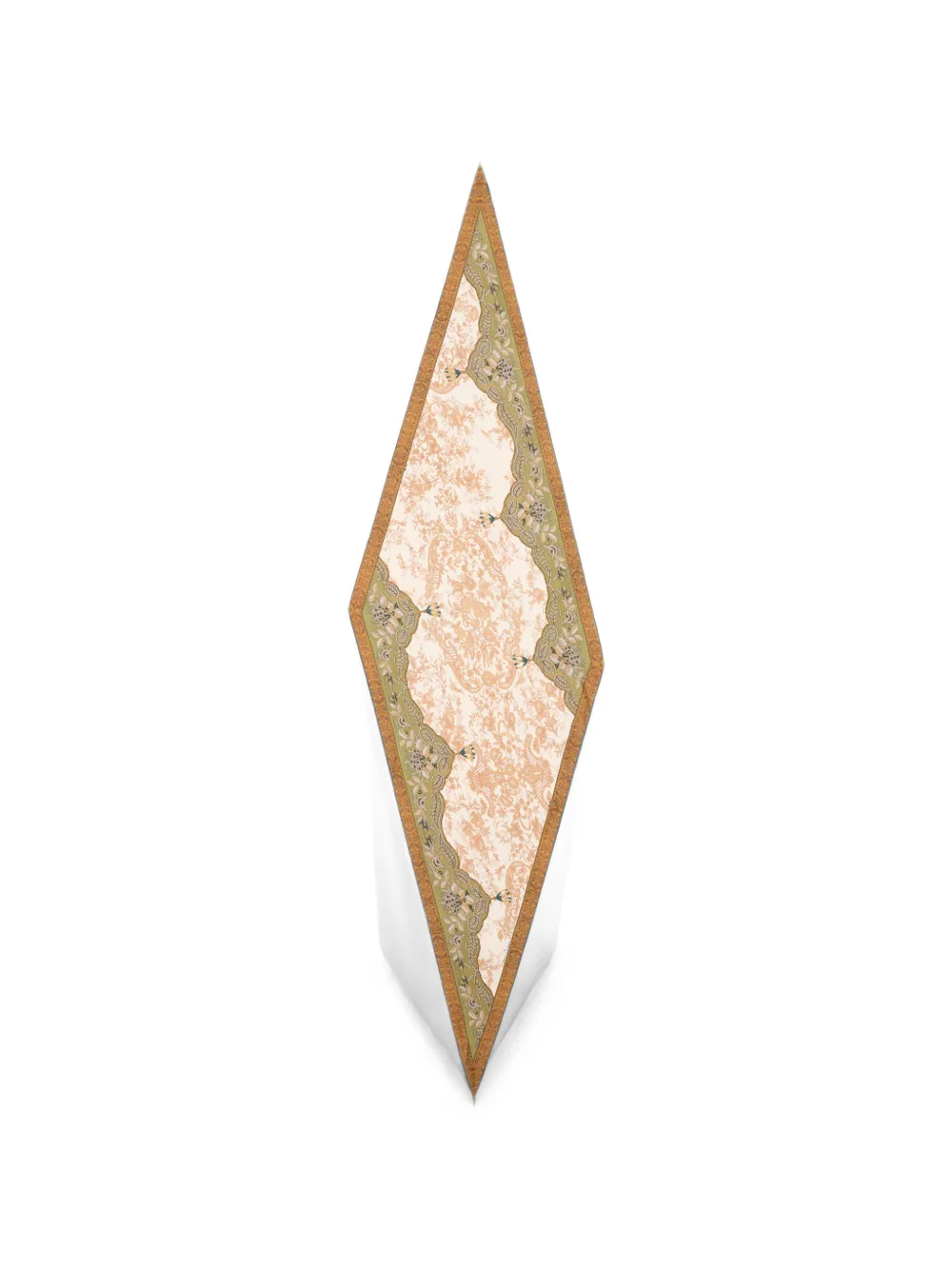 Pierre-Louis Mascia Aloeuw zijden sjaal met bloemenprint Beige