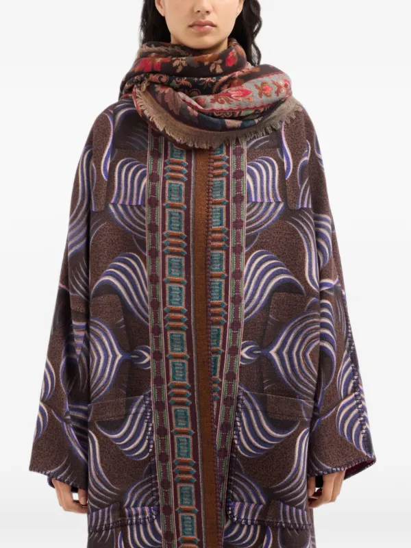 Pierre-Louis Mascia Euclidex Shawl Scarf | Brown | FARFETCH