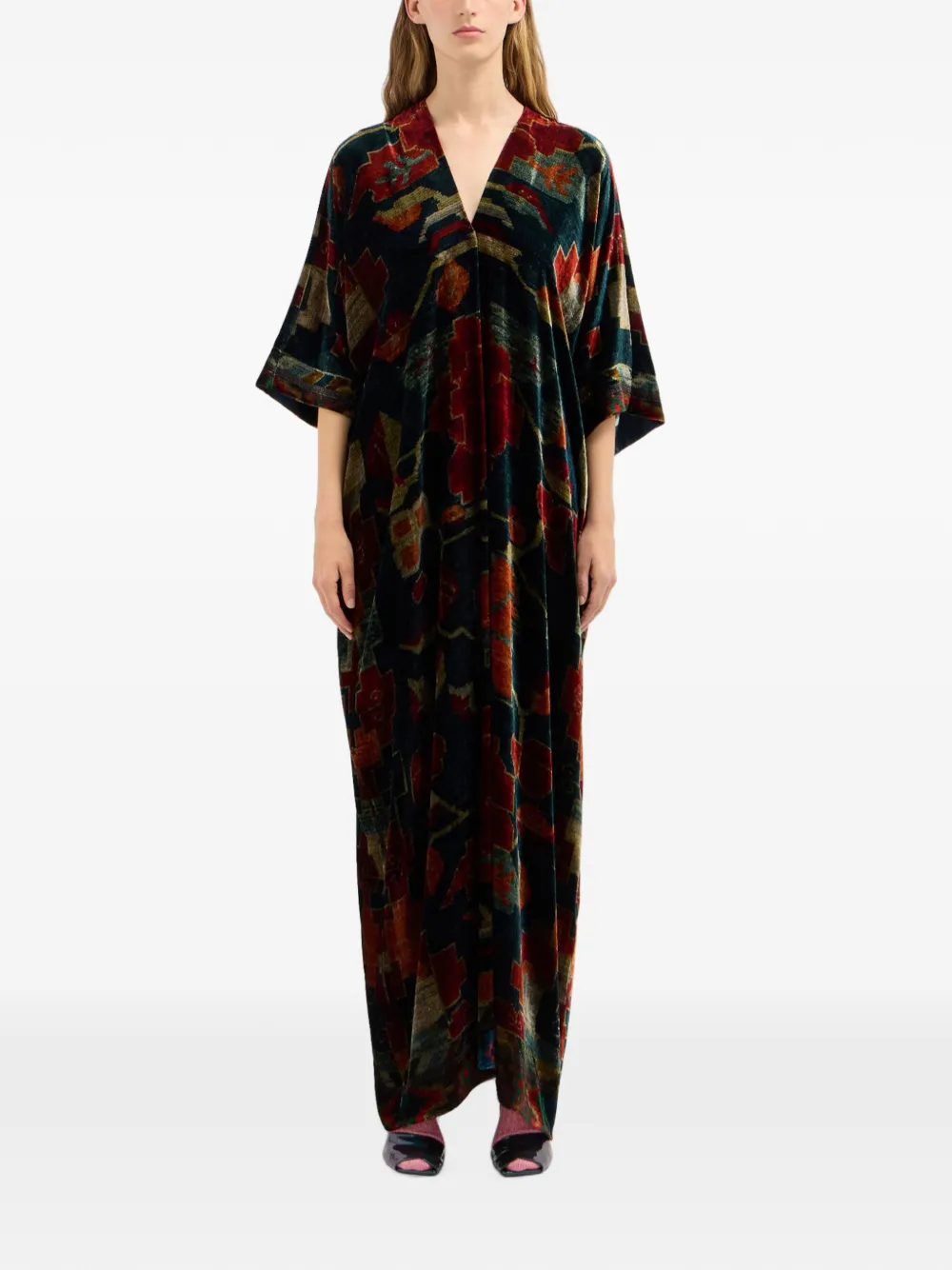 Pierre-Louis Mascia Kanada maxi-jurk Rood