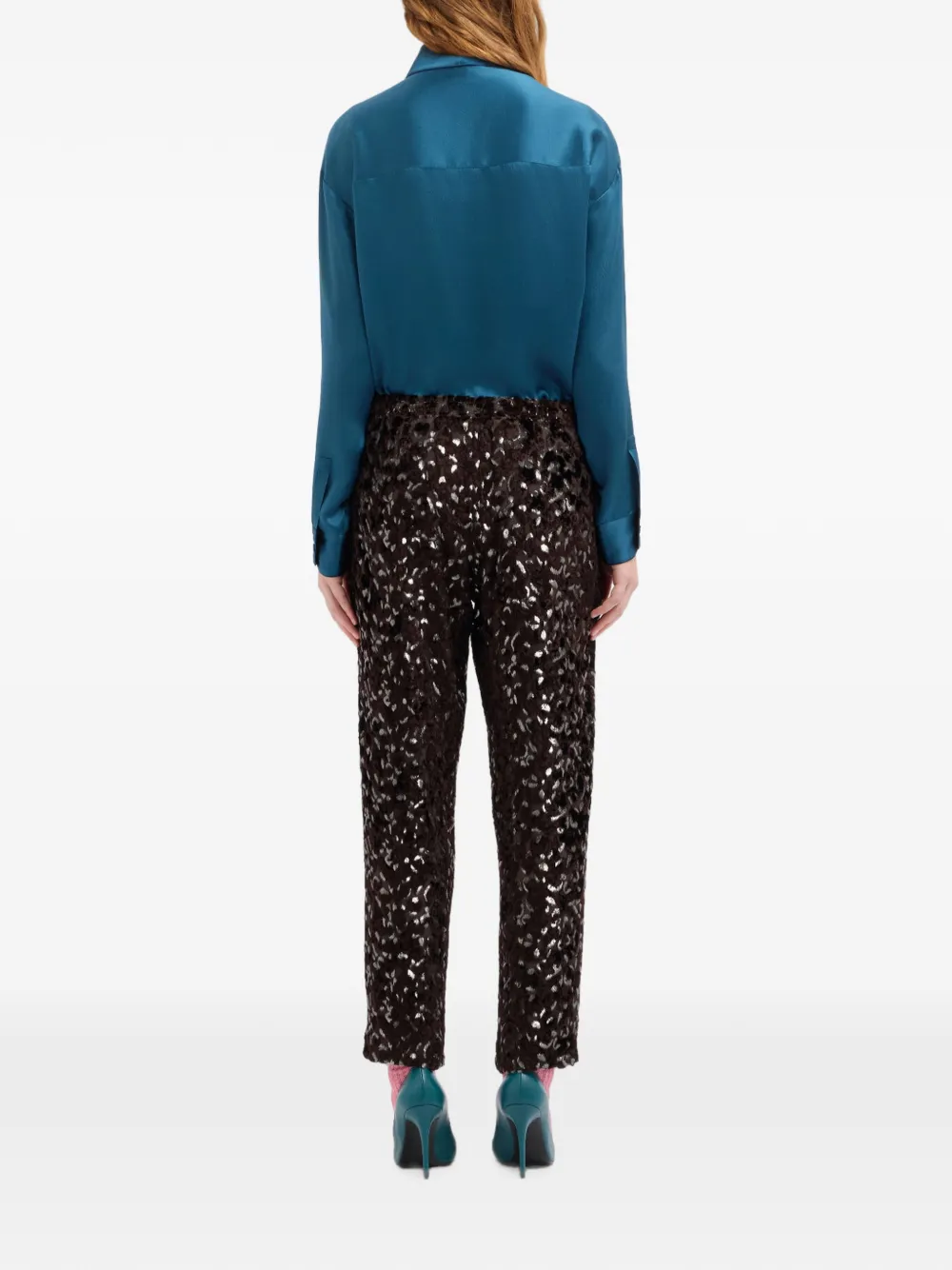 Pierre-Louis Mascia Vepelwon straight broek Paars