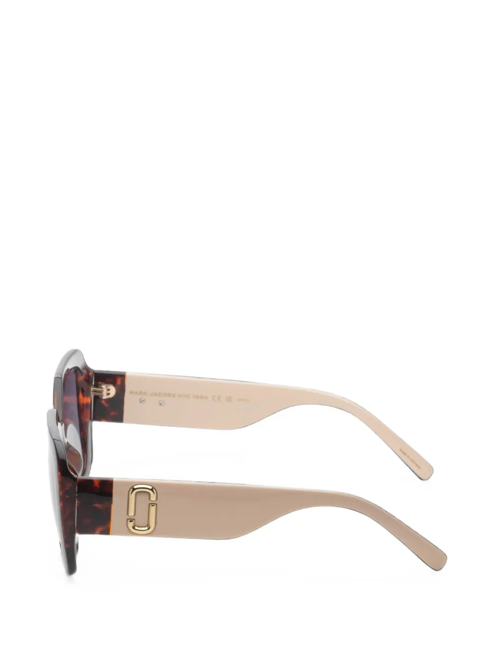 Marc Jacobs Eyewear Zonnebril met vierkant montuur Bruin