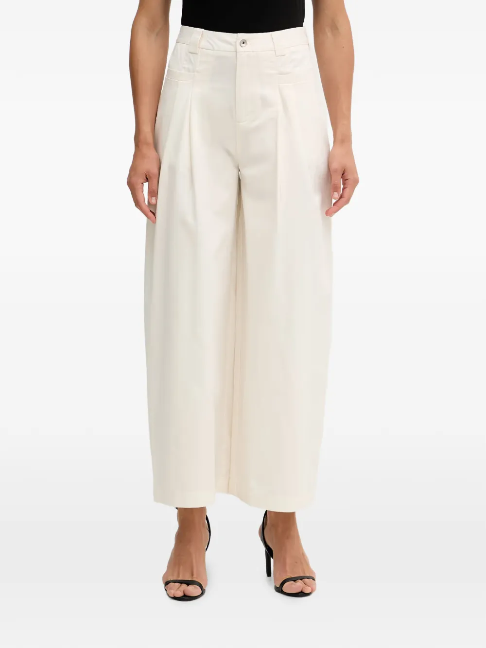 Sisley pleated wide-leg trousers