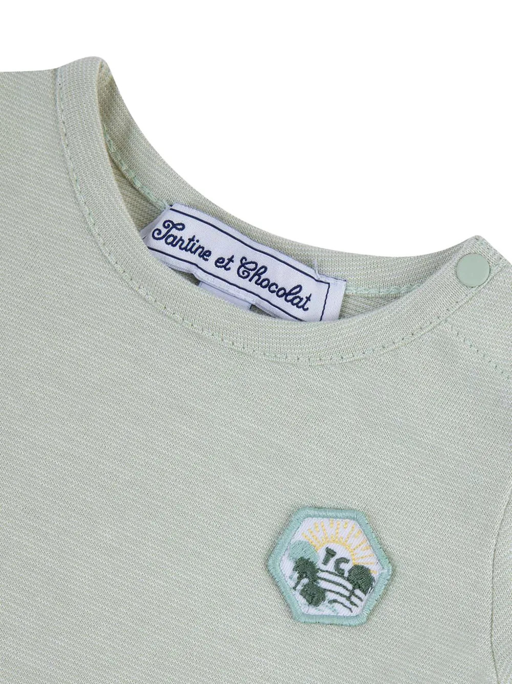 Tartine Et Chocolat T-shirt met logopatch Groen