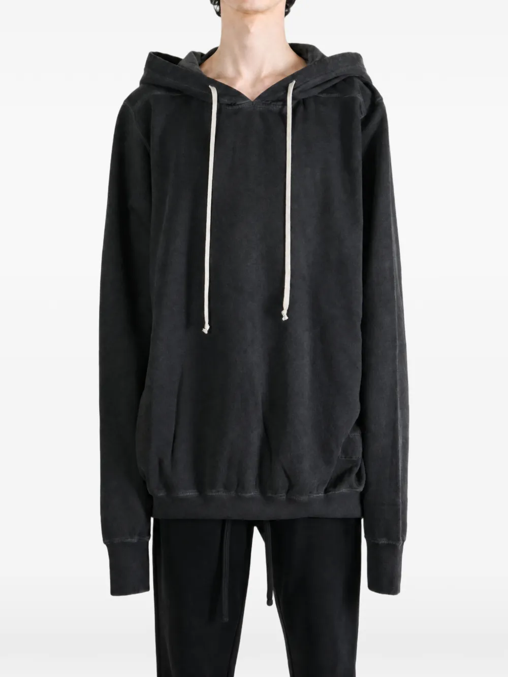 Rick Owens DRKSHDW drawstring hoodie Zwart