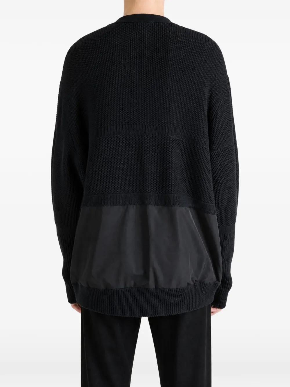Undercover Gebreid vest met ritszak Zwart