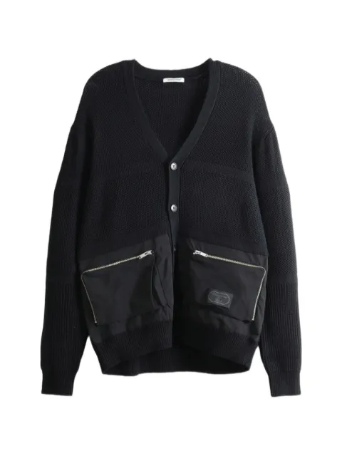 Undercover zip-pocket knit cardigan