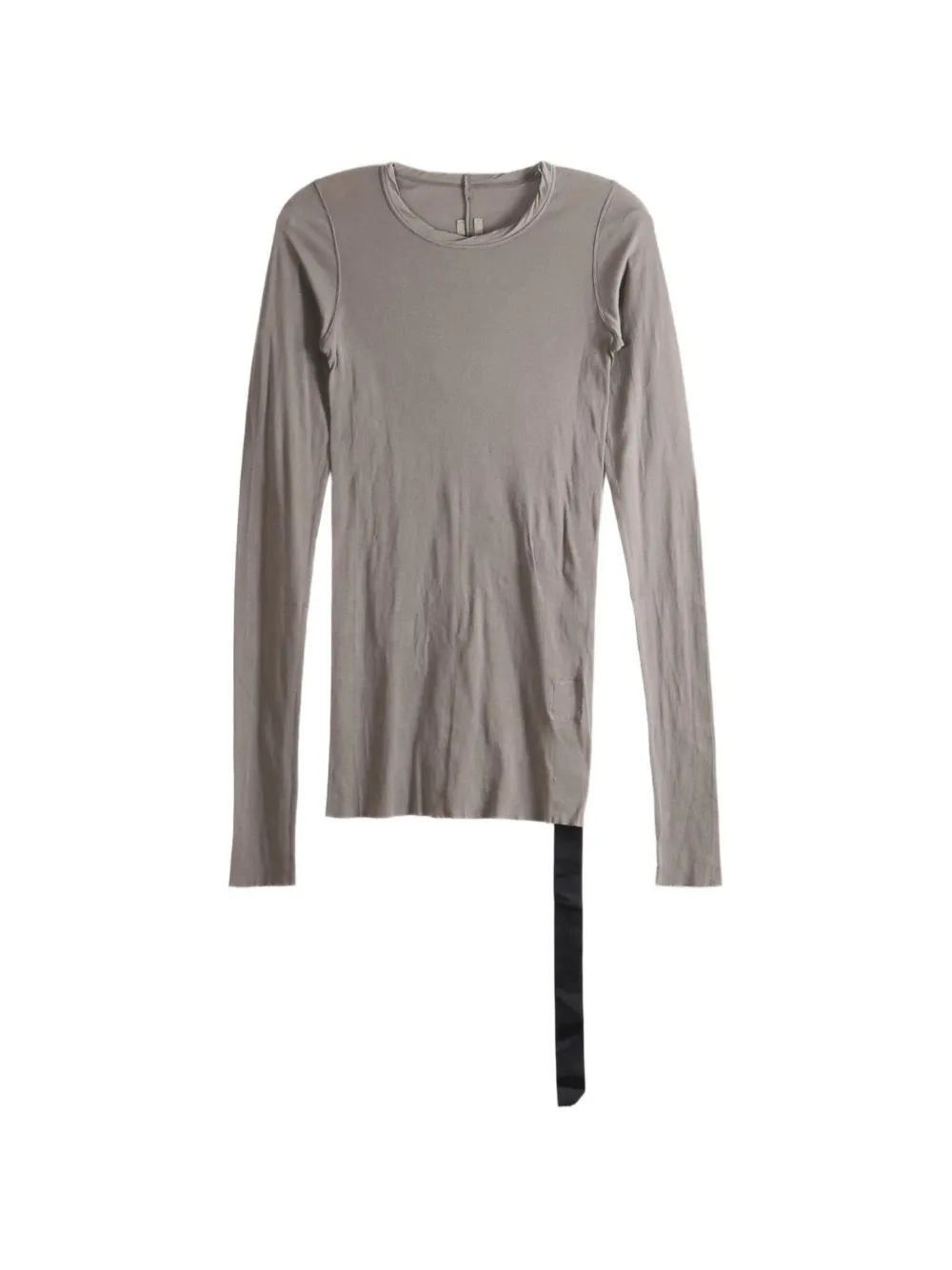 Rick Owens Drkshdw Raw-cut Long-sleeve T-shirt In 그레이