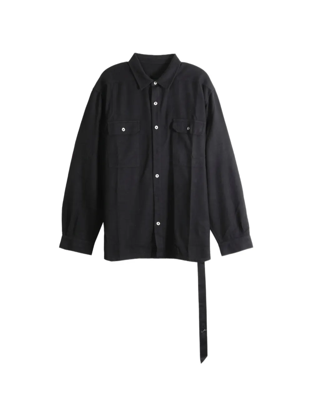 Rick Owens DRKSHDW flap-pocket strap-detail shirt - Nero
