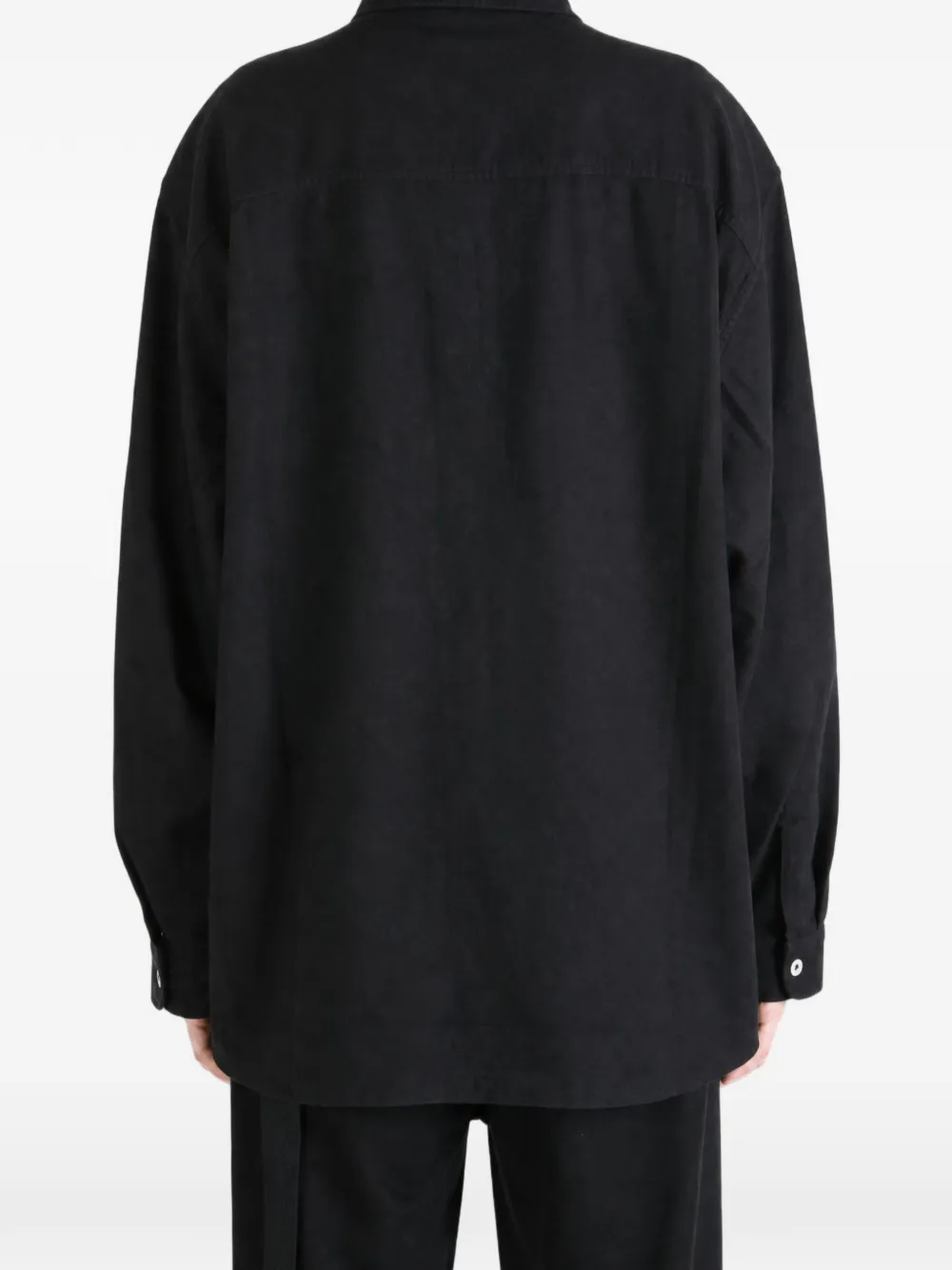 Rick Owens DRKSHDW Overhemd met klepzak en banddetail Zwart