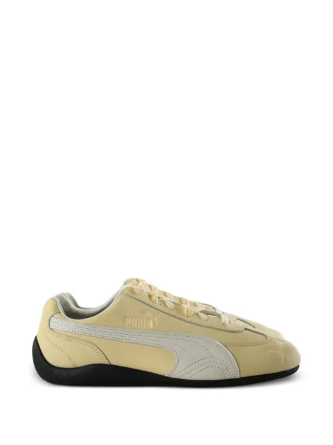 PUMA logo-embossed leather sneakers