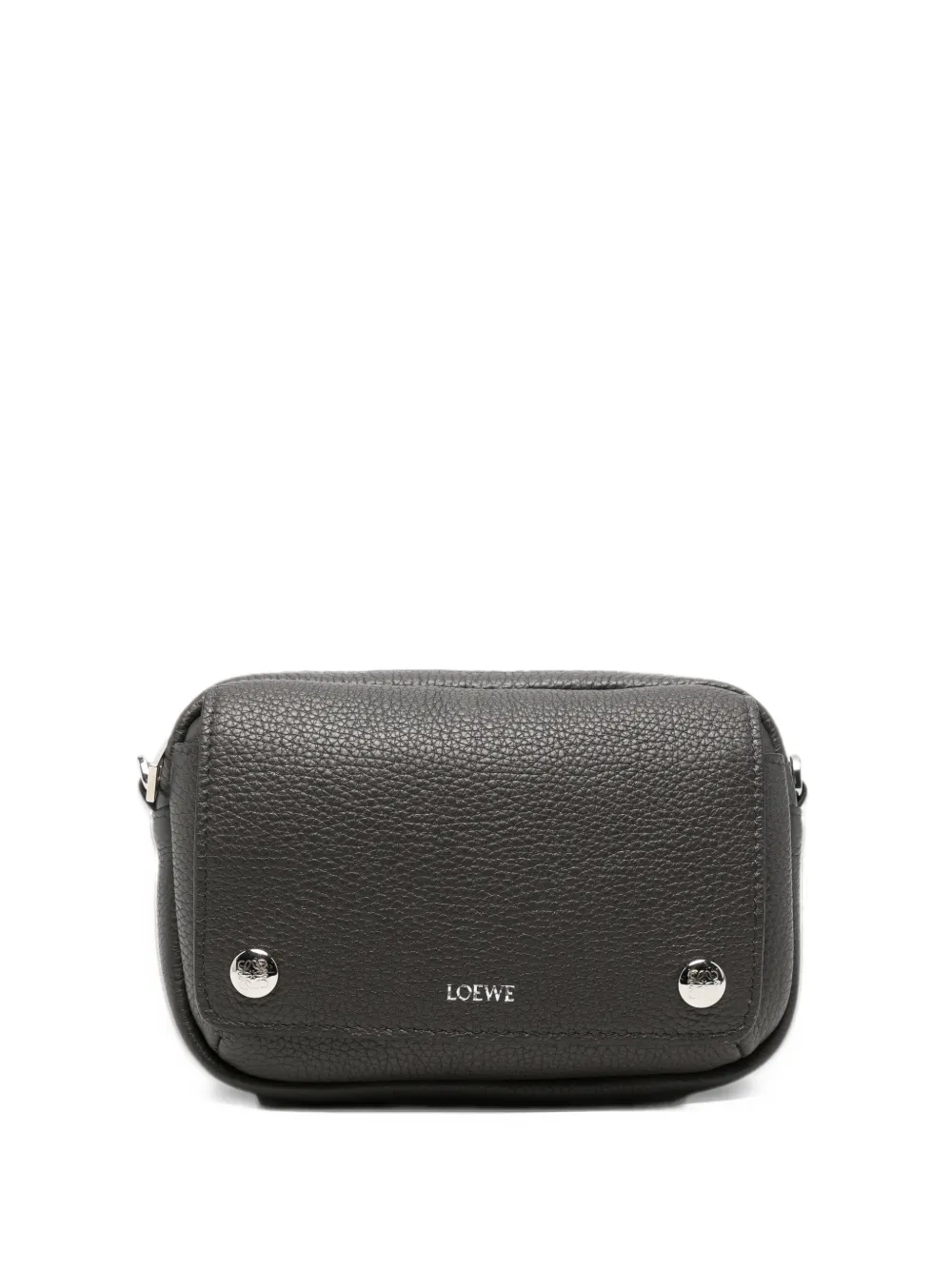 LOEWE grained leather messenger bag - Grigio