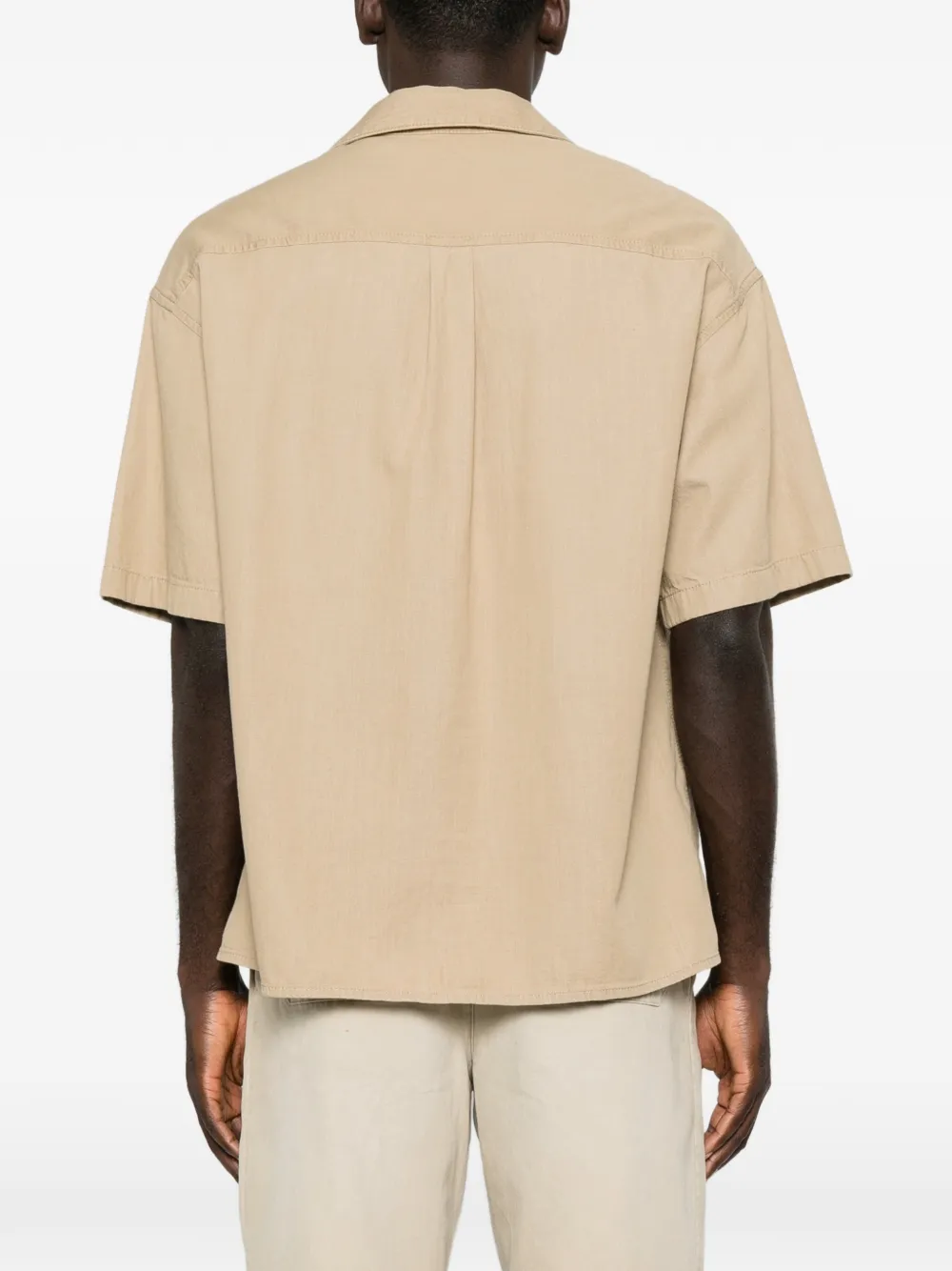 LOEWE Overhemd met anagram-borduurwerk Beige