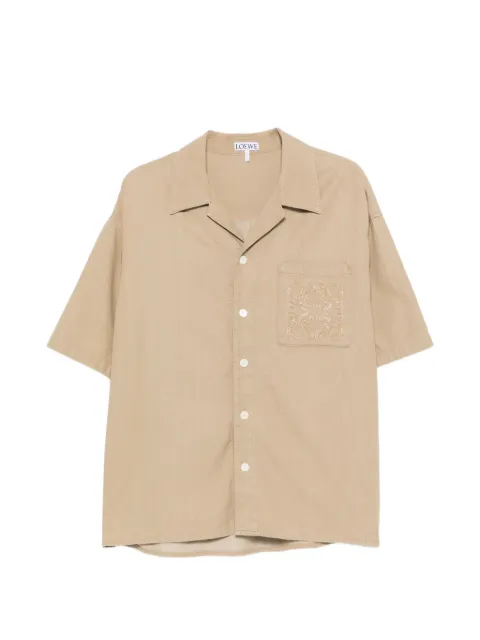 LOEWE Anagram-embroidered short-sleeve shirt