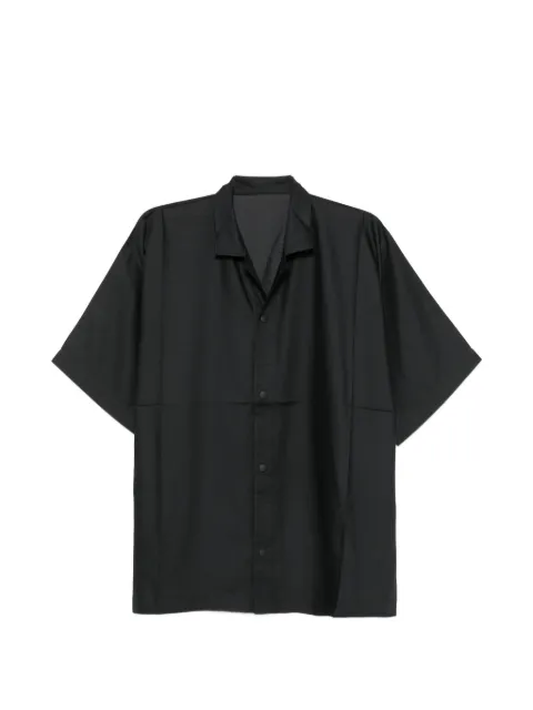 Issey Miyake Men short-sleeve notched-collar shirt