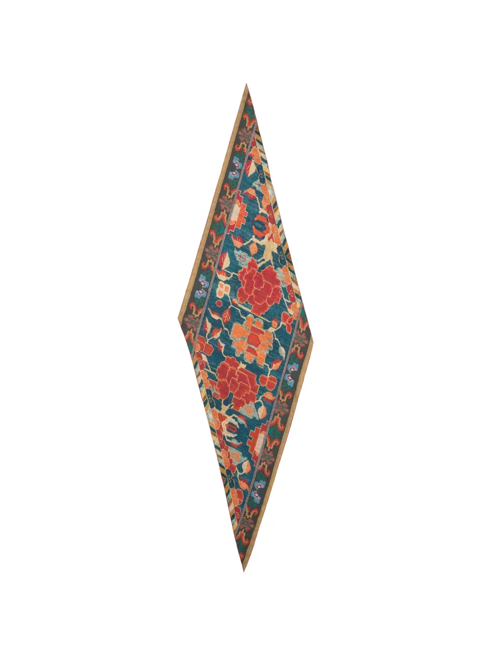 Pierre-Louis Mascia Aloeuw floral-print scarf - Blu