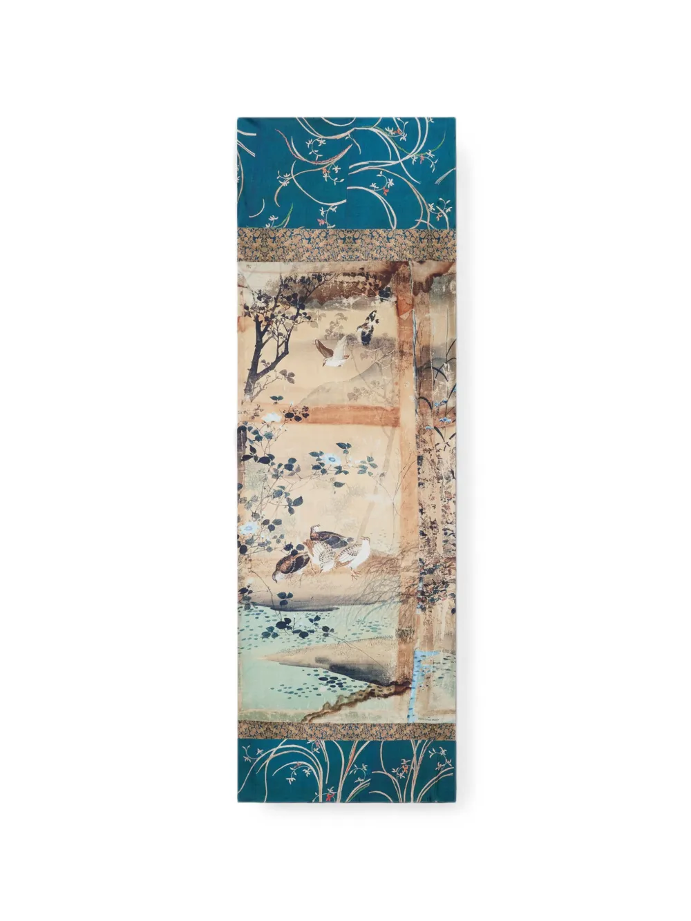 Pierre-Louis Mascia Aloewon zijden met print Beige