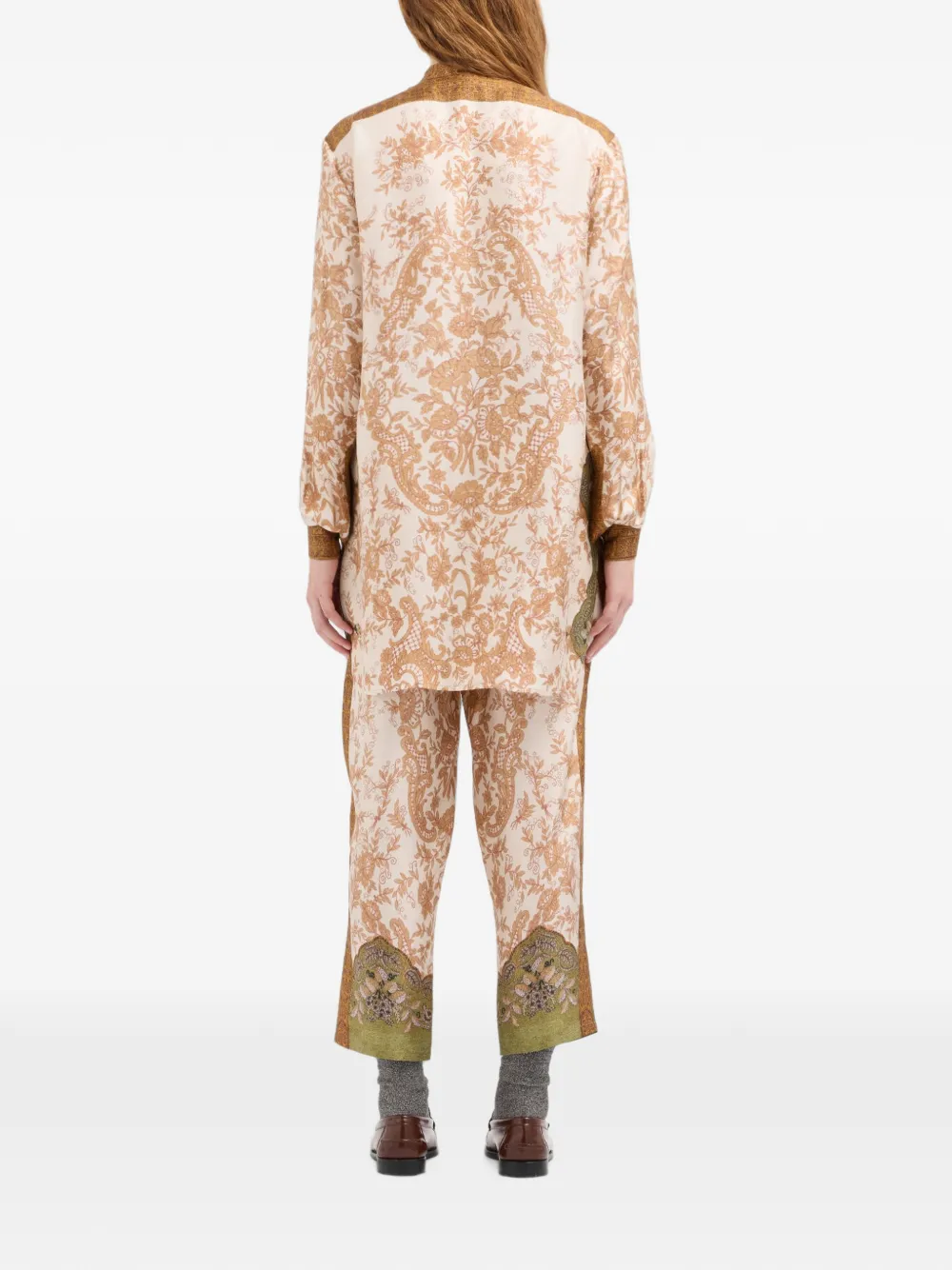Pierre-Louis Mascia Aloe zijden shirt Beige
