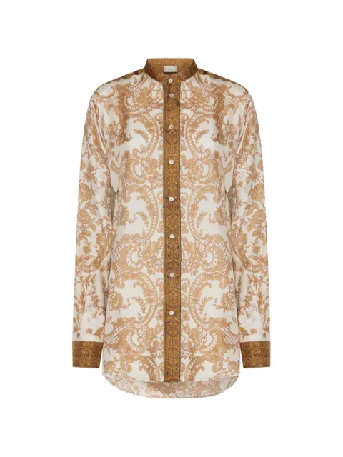 Pierre-Louis Mascia Aloe silk shirt