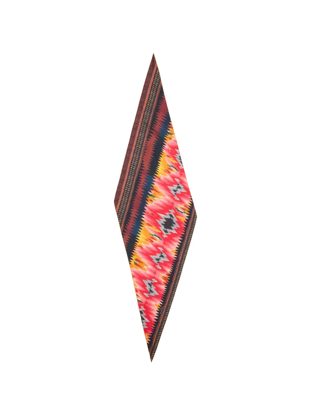 Pierre-Louis Mascia Aloeuw geometric-pattern scarf - Blu