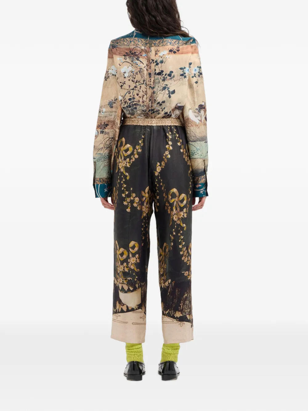 Pierre-Louis Mascia Aloe straight broek Zwart