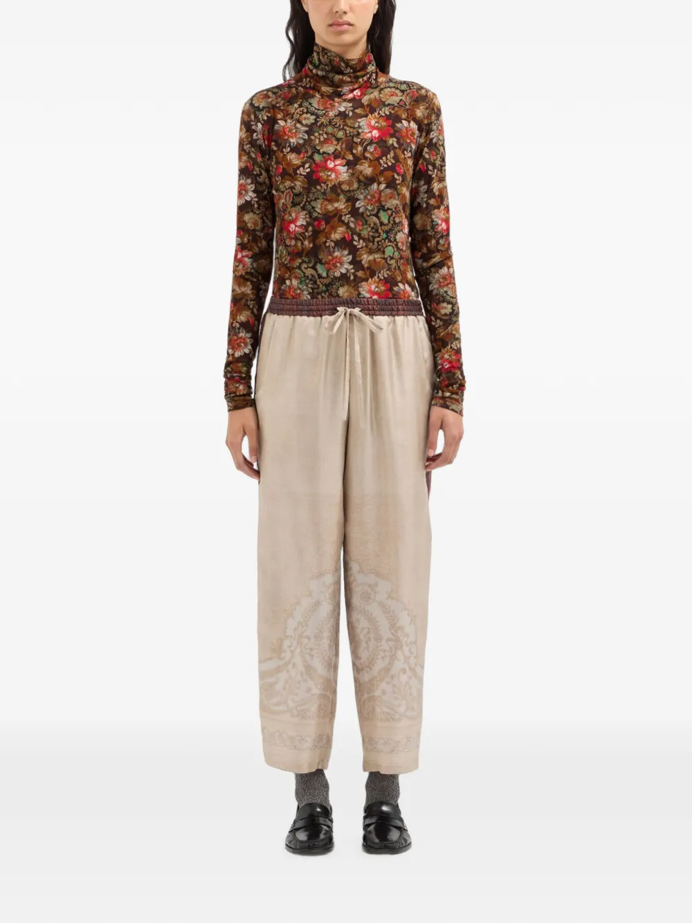 Pierre-Louis Mascia Aloe straight broek Beige