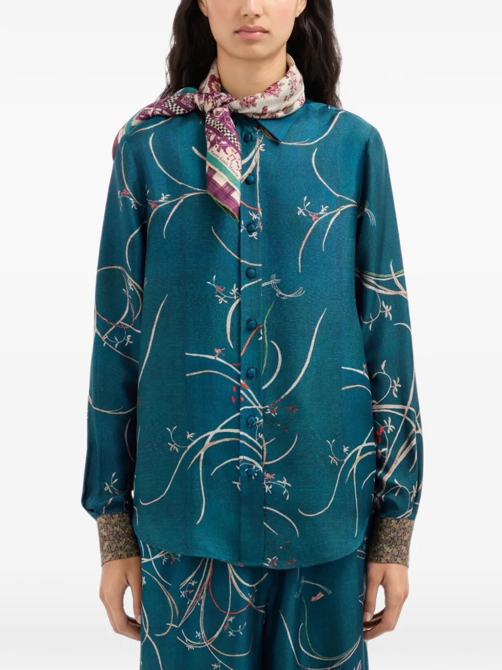 Pierre-Louis Mascia Aloeuw bandana sjaal Beige