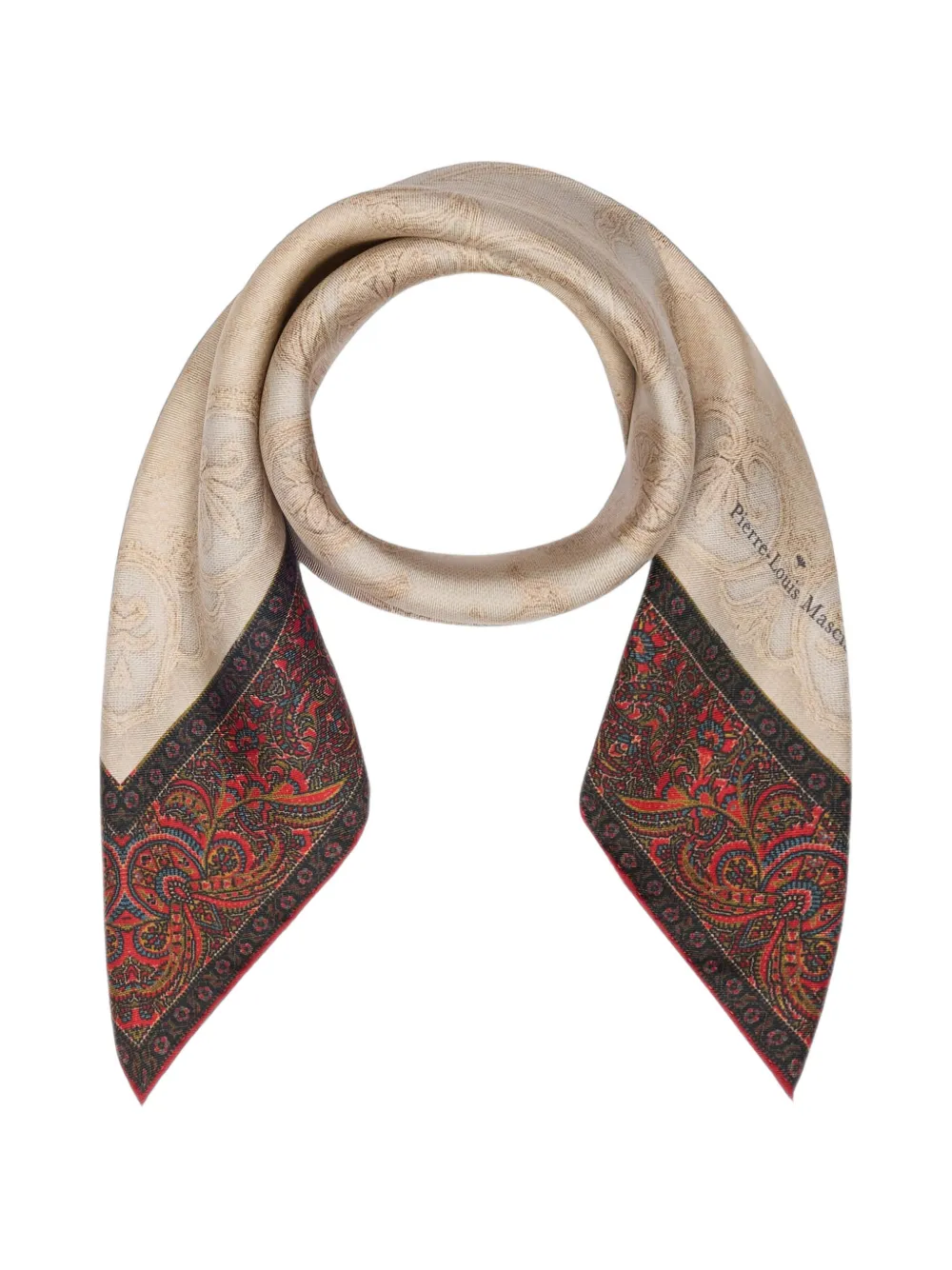 Pierre-Louis Mascia Aloeuw bandana sjaal Beige