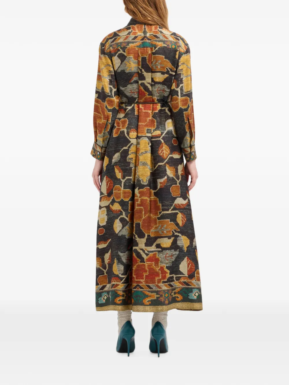 Pierre-Louis Mascia Aloe maxi-jurk Zwart