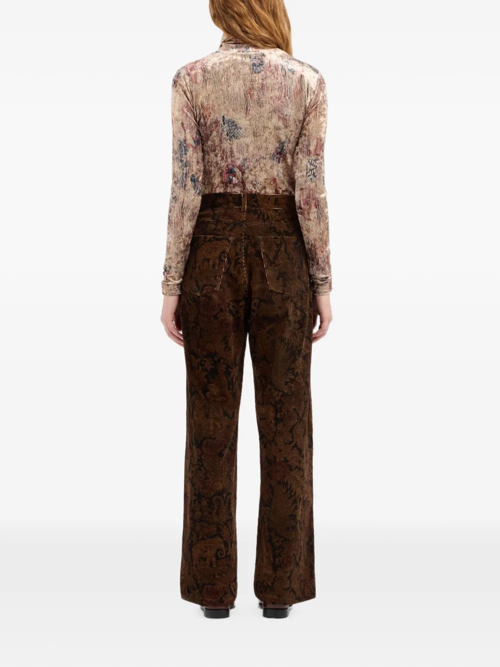 Pierre-Louis Mascia Gridox straight broek Bruin