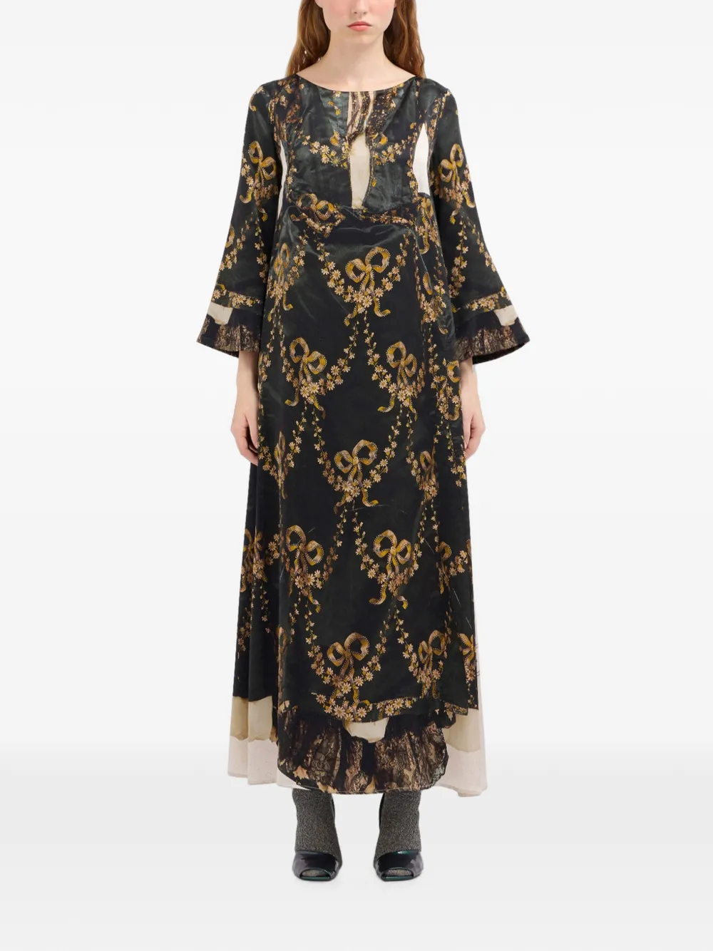 Pierre-Louis Mascia Mutka maxi-jurk Zwart