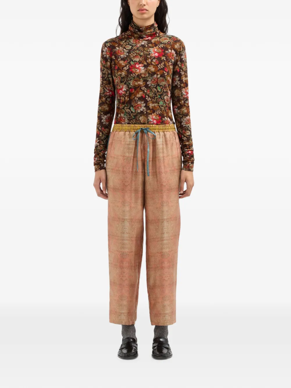Pierre-Louis Mascia Aloe straight broek Beige