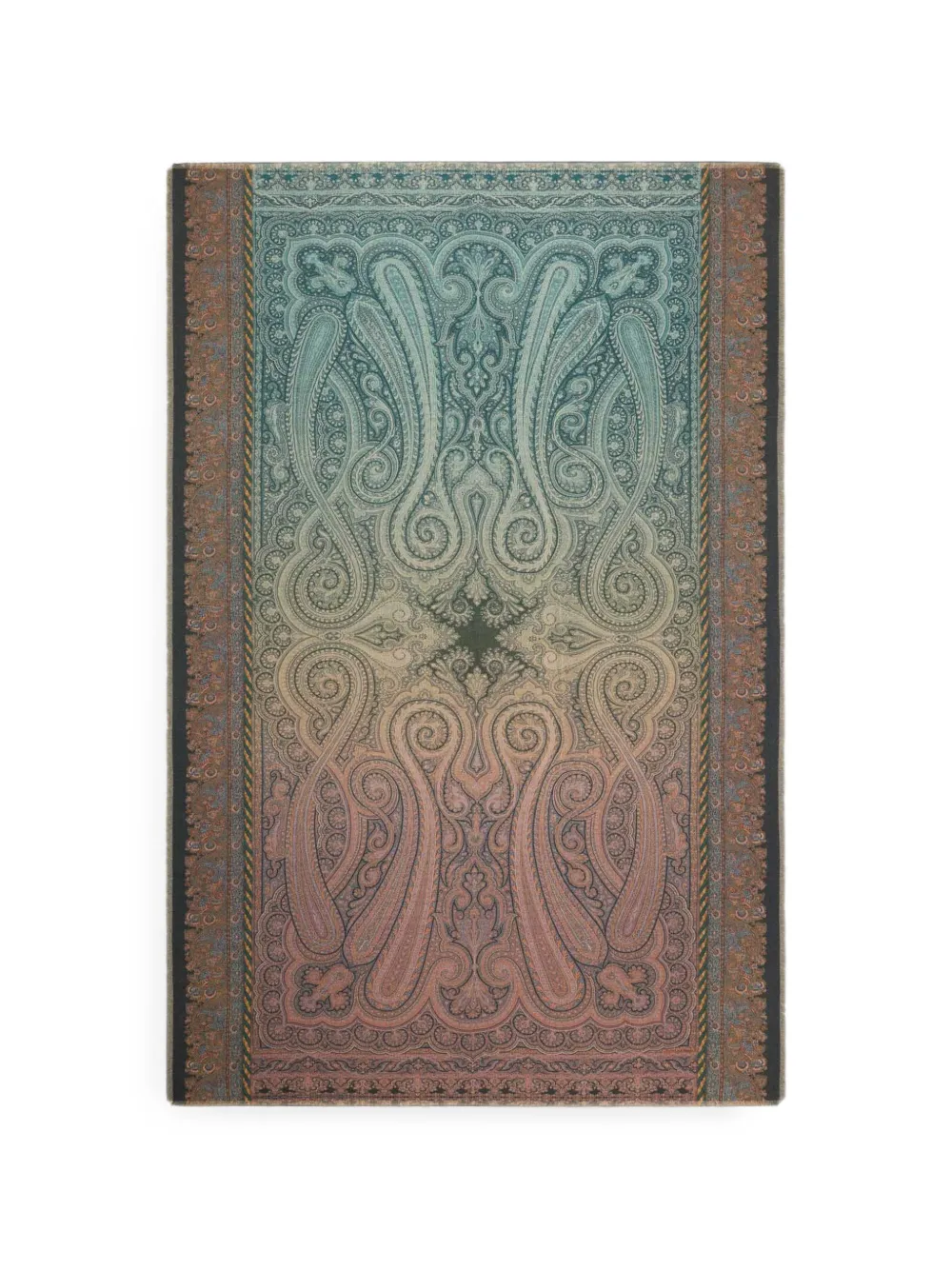Pierre-Louis Mascia Pancake Schal mit Paisley-Print - Blau