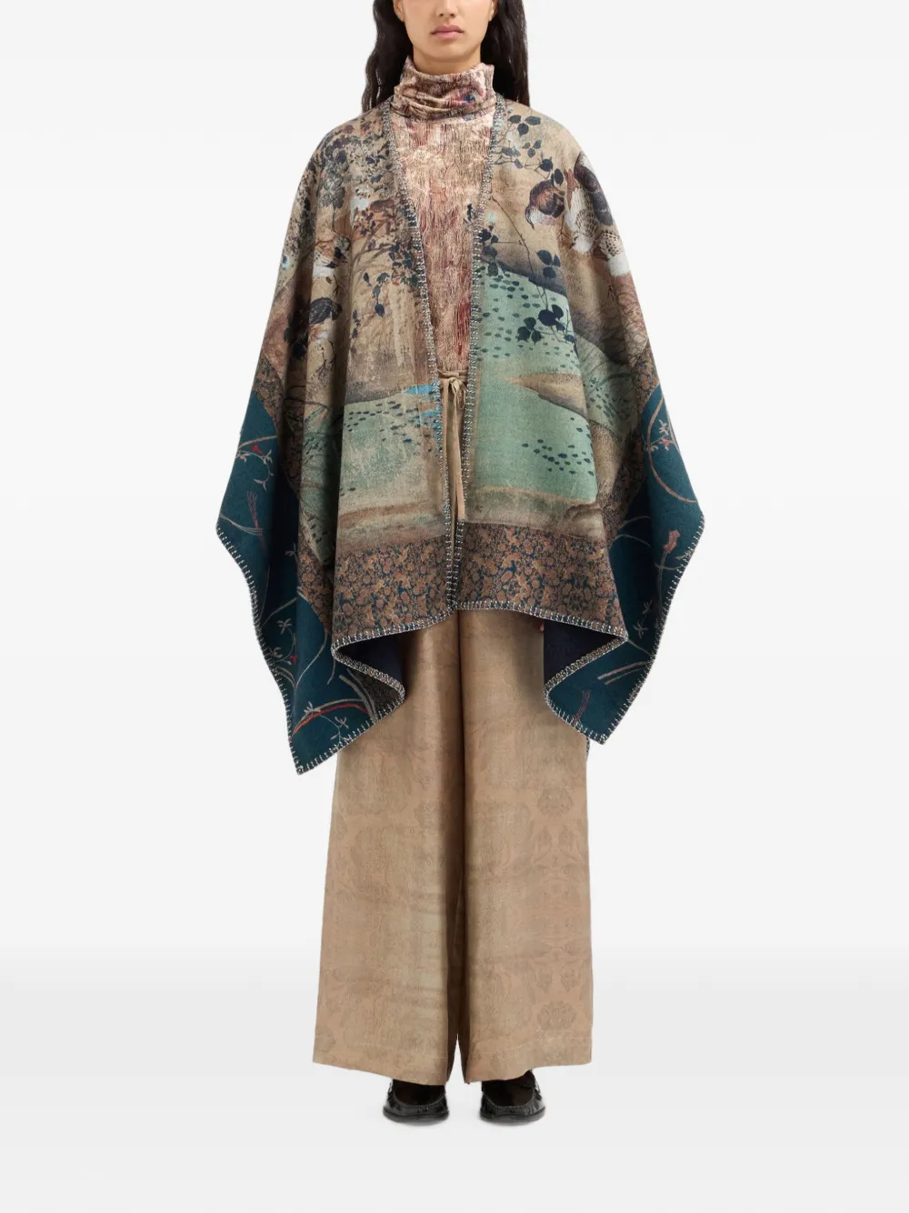 Pierre-Louis Mascia Pancake cape Beige
