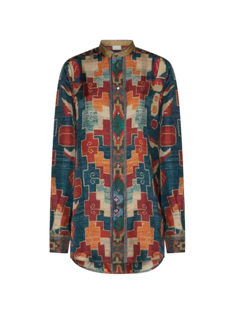 Pierre-Louis Mascia Aloe silk shirt