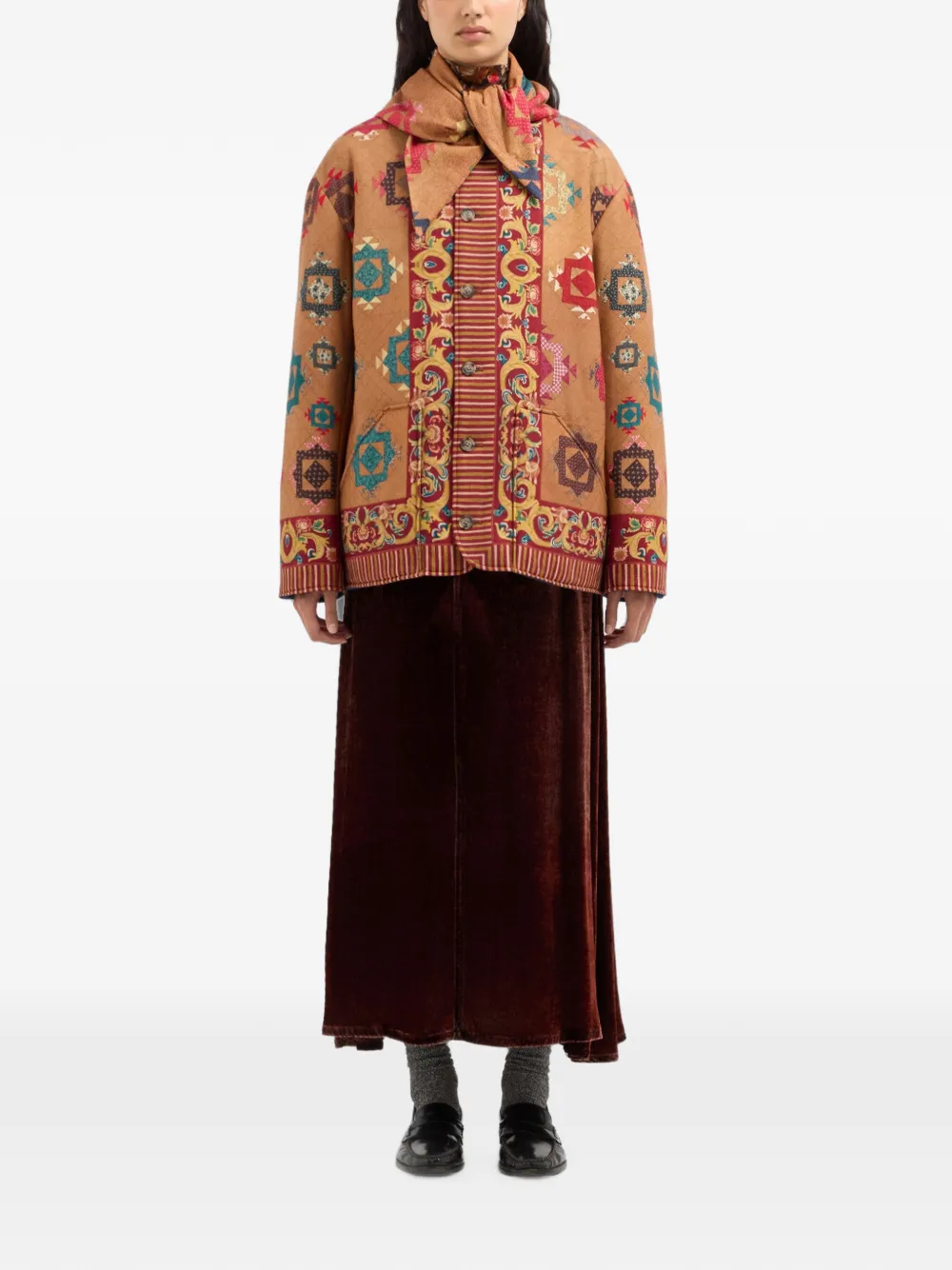 Pierre-Louis Mascia Beaint jack met capuchon Beige