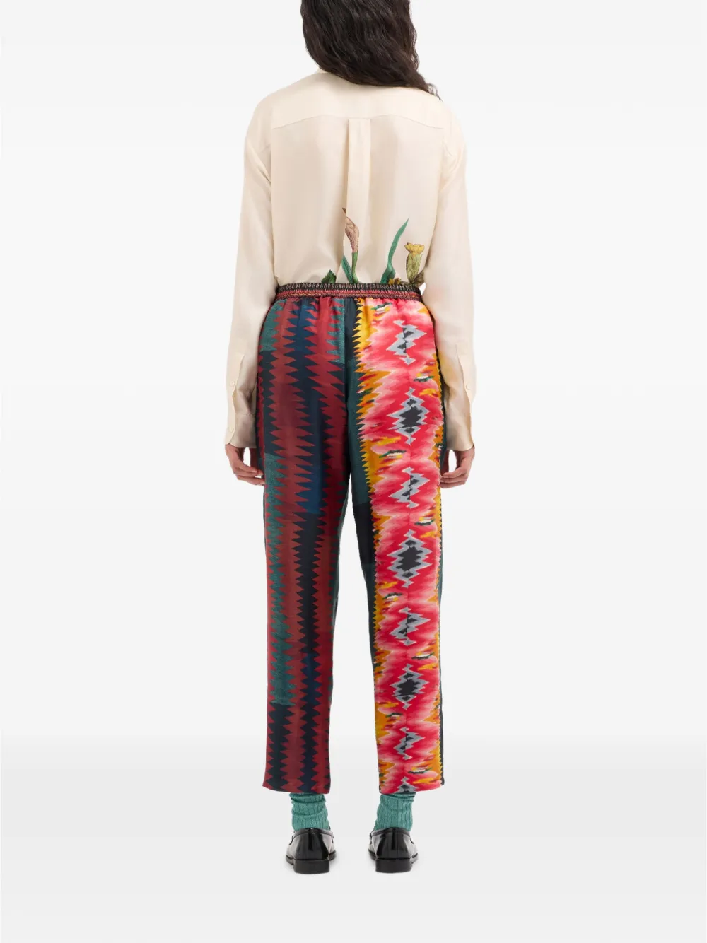 Pierre-Louis Mascia Aloe straight broek Rood