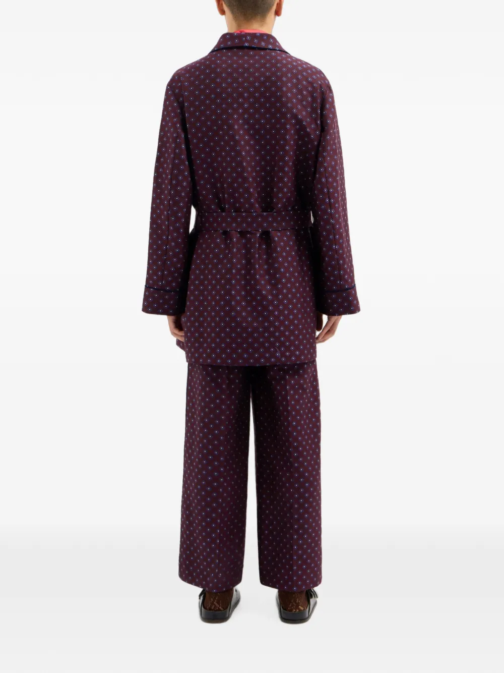 Pierre-Louis Mascia Badjas met geometrische print Rood