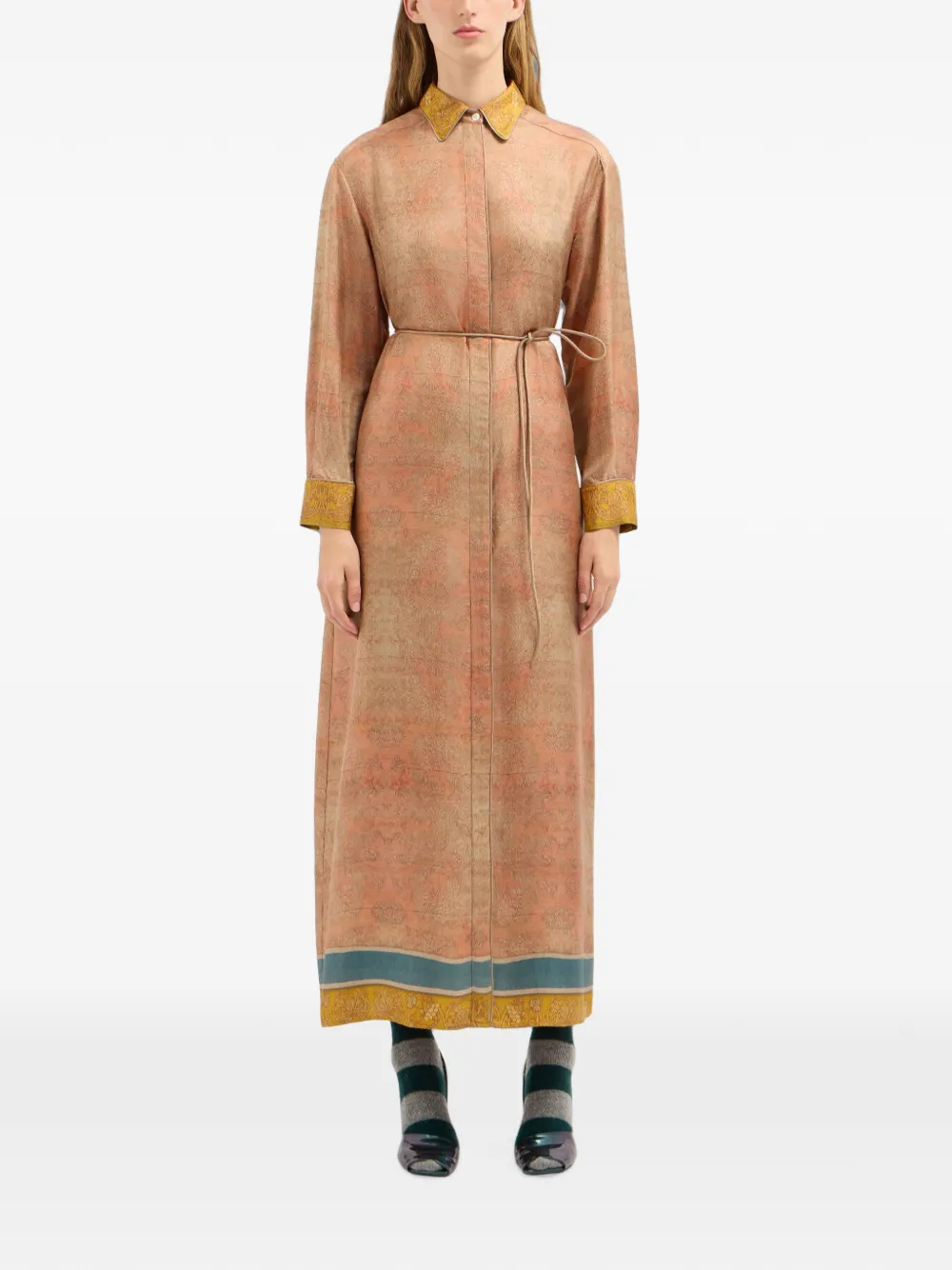 Pierre-Louis Mascia Blousejurk met paisley-print Oranje