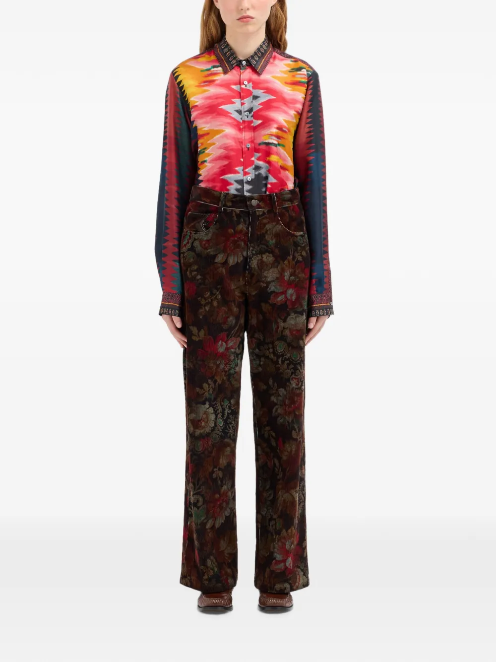Pierre-Louis Mascia Gridox straight broek Bruin