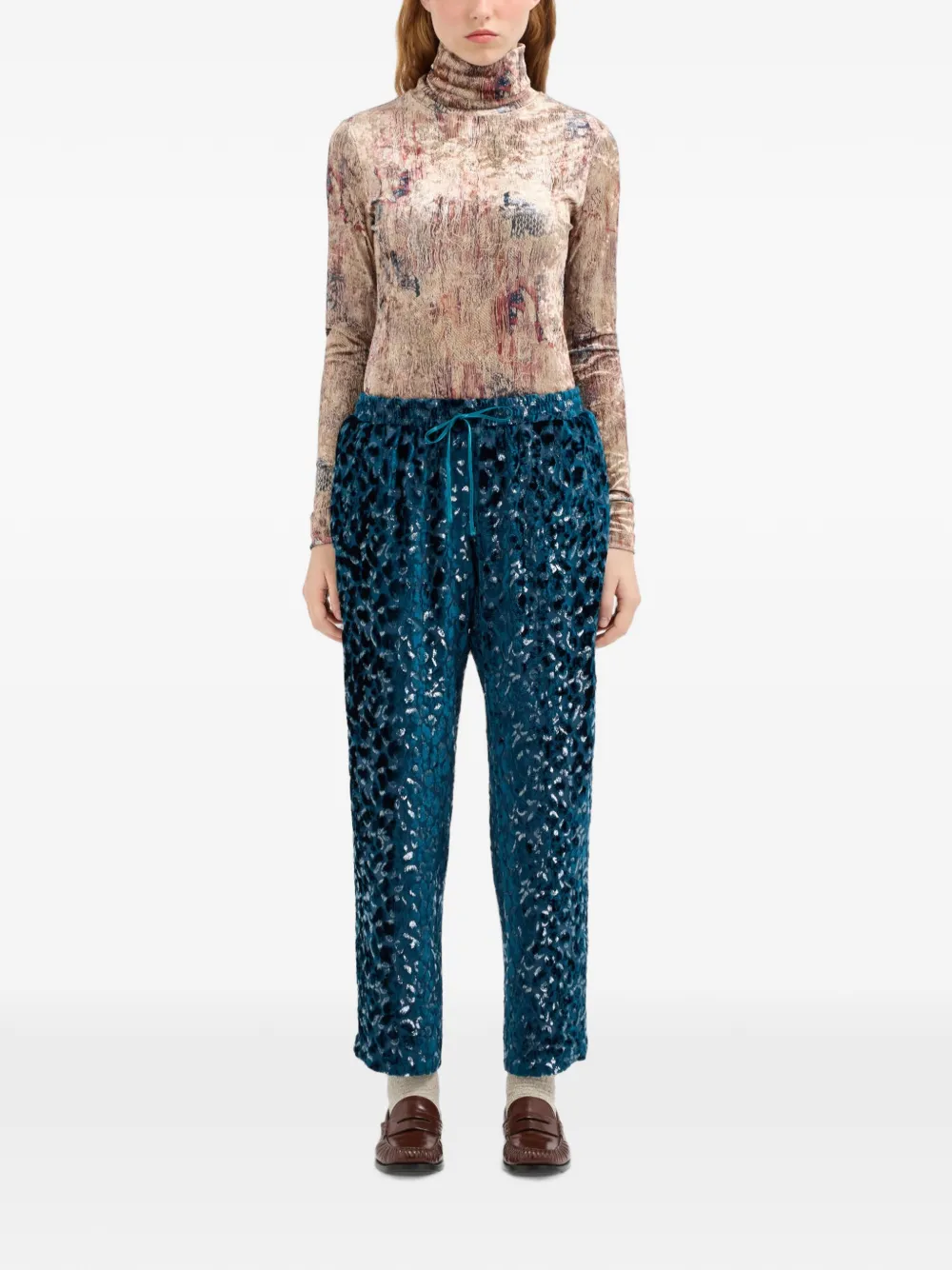 Pierre-Louis Mascia Vepelwon straight broek Blauw