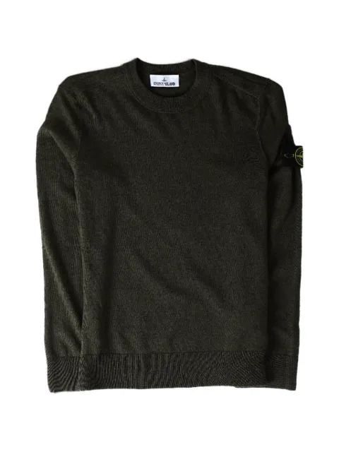 Stone Island Compass-detail wool sweater