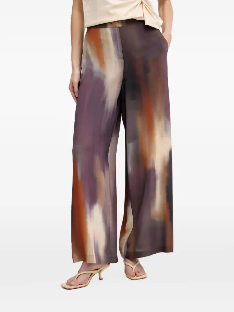 Sisley abstract-print palazzo pants